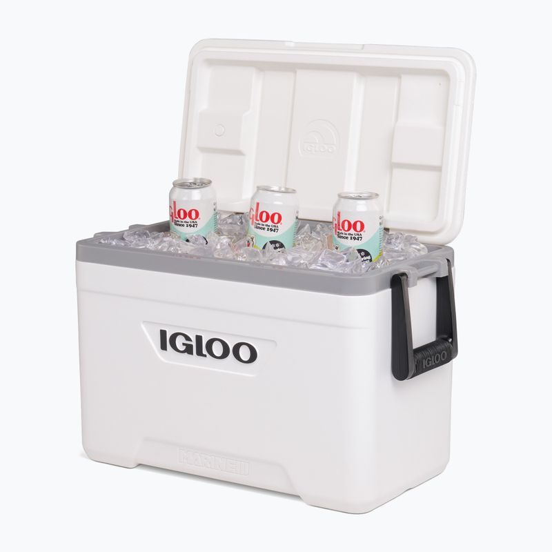 Igloo Marine 25 Qt 23 l weiß/ mondscheingrau Touring-Kühlschrank 8