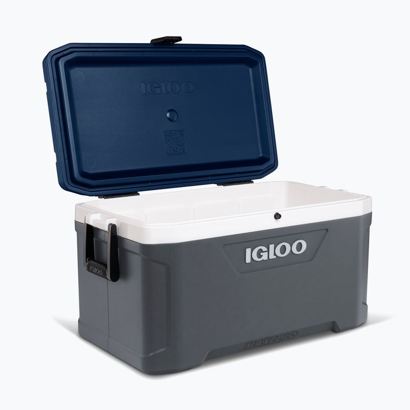 Igloo Maxcold Latitude 70 Qt 66 l Karbonit/ Ägäisches Meer Touristenkühlschrank 8