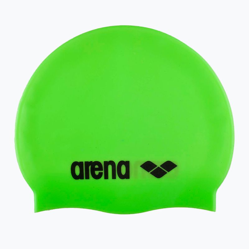 Arena Classic Silikon-Schwimmkappe limone/schwarz