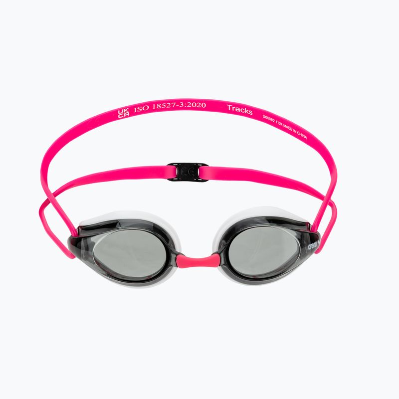 Schwimmbrille arena Tracks white/smoke/fuchsia 2