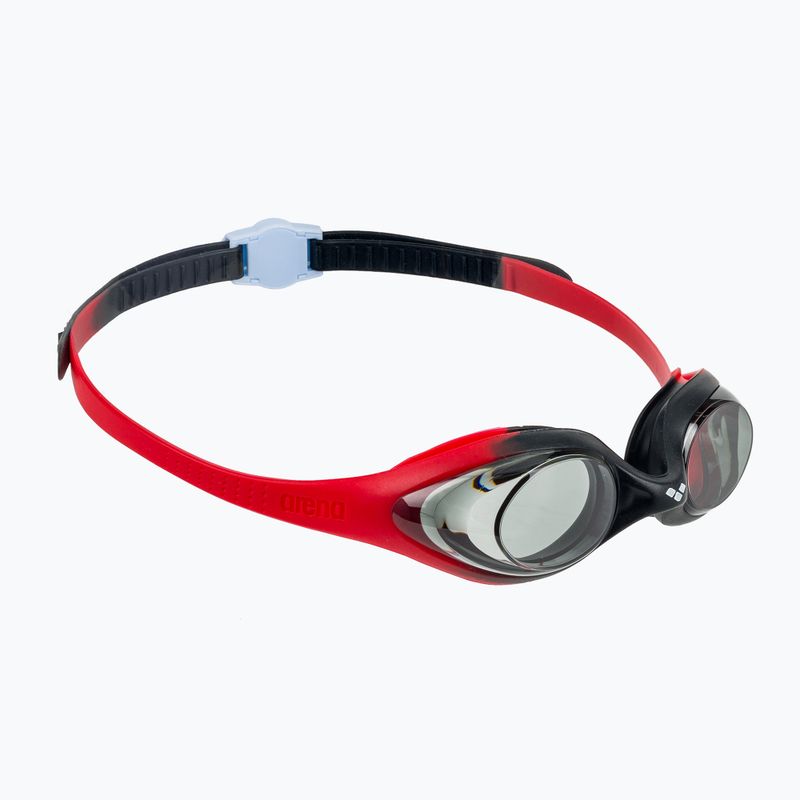 Schwimmbrille Kinder arena Spider red/smoke/black
