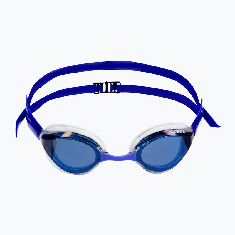 Arena Python Mirror blaue Spiegel/weiße Schwimmbrille 2
