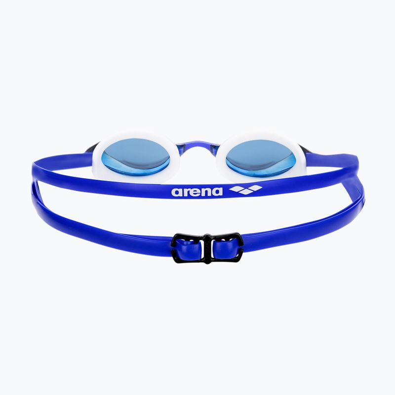 Arena Python Mirror blaue Spiegel/weiße Schwimmbrille 5