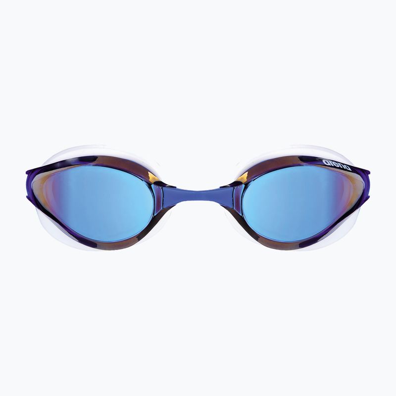 Arena Python Mirror blaue Spiegel/weiße Schwimmbrille 6