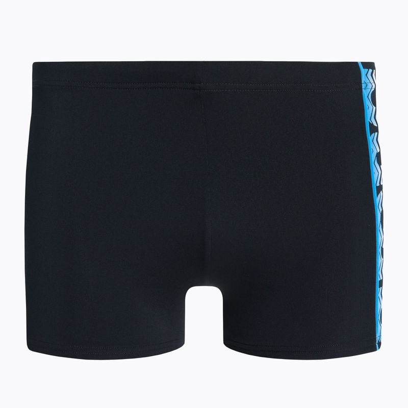 Badehose boxer Herren arena Floater Short schwarz-türkis 2A723