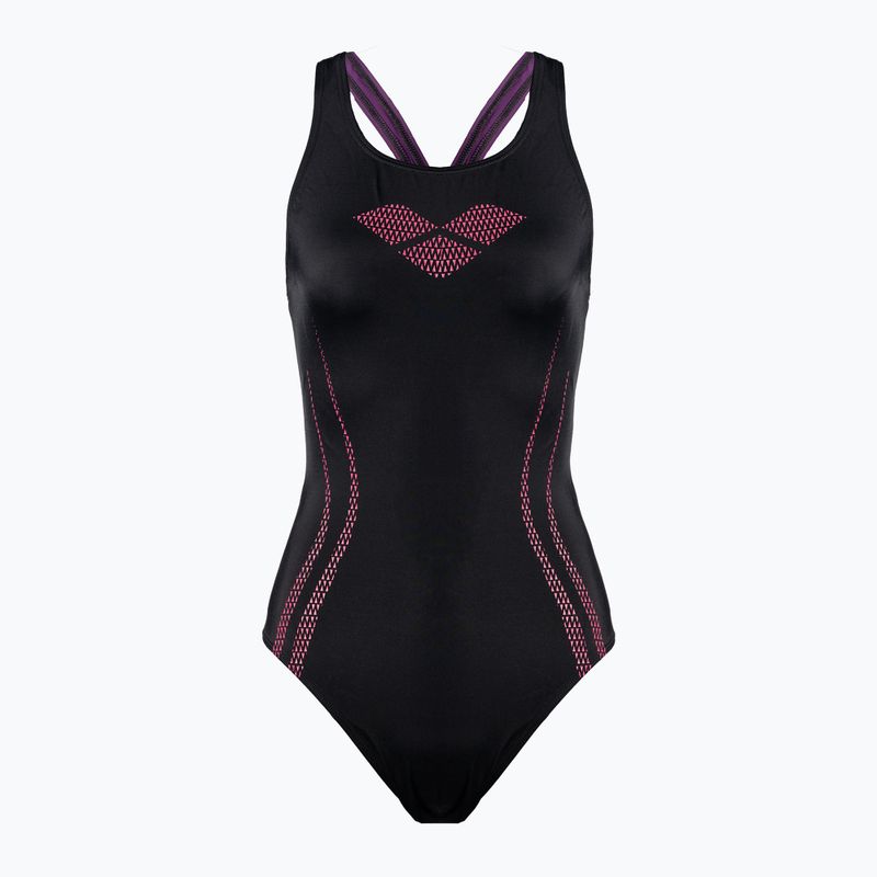 Einteiliger Badeanzug Damen arena Isla One Piece schwarz 66