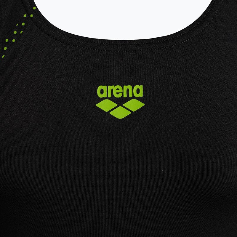 Einteiliger Badeanzug Damen arena Shadow One Piece schwarz-grün 88/56 3