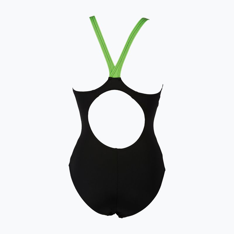 Einteiliger Badeanzug Damen arena Shadow One Piece schwarz-grün 88/56 5