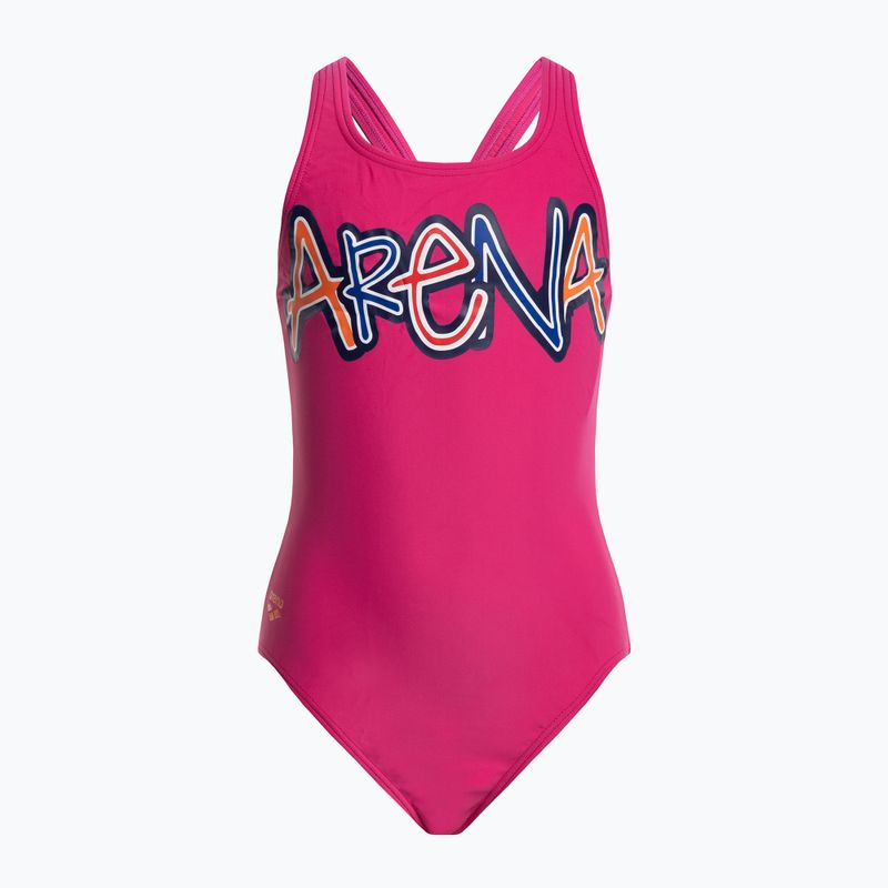 Einteiliger Badeanzug Kinder arena Sparkle One Piece L rosa 19