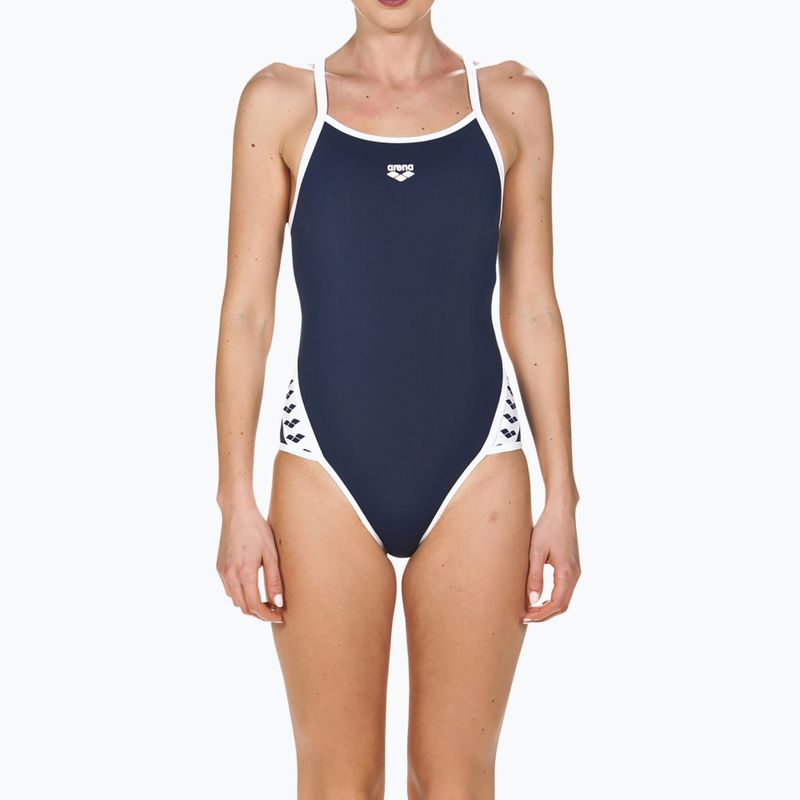 Einteiliger Badeanzug Damen arena Team Stripe Super Fly Back One Piece dunkelblauwy 1195/71 5