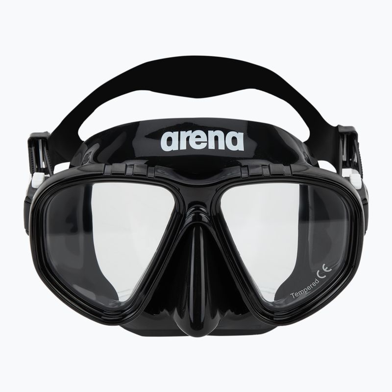 Arena Premium Schnorchelset schwarz/klar/schwarz 3
