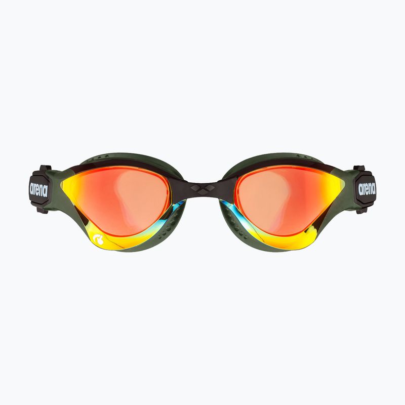 Arena Schwimmbrille Cobra Tri Swipe Mirror gelb kupfer/army 002508/360 7
