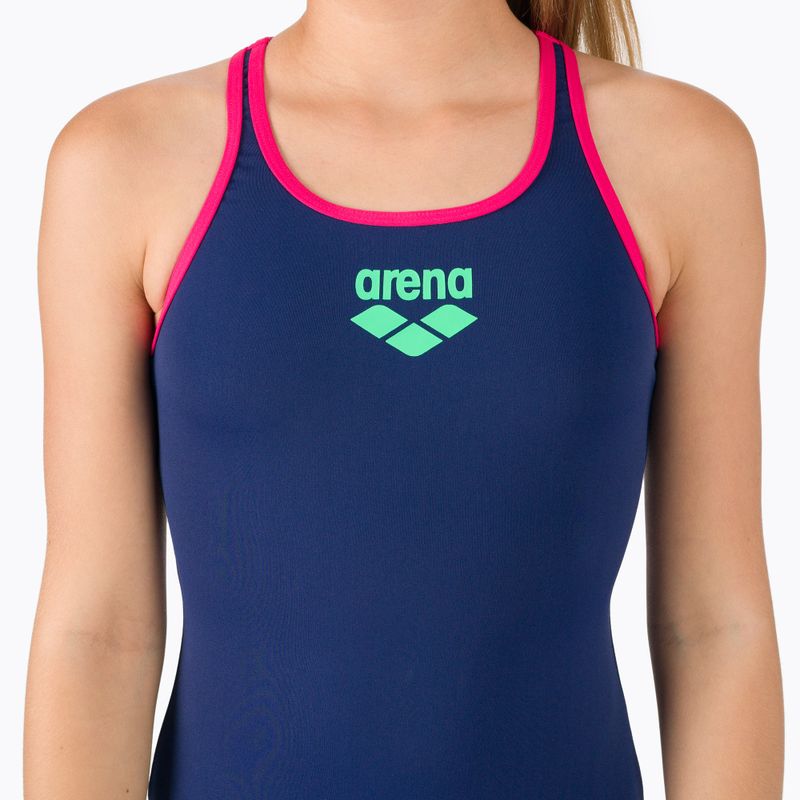 Kinder-Badeanzug arena Biglogo Swim Pro Back One Piece 708 navy blau 001332 4