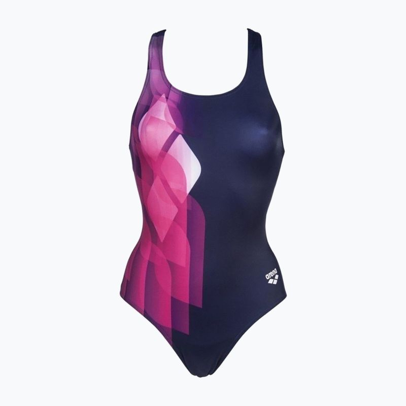 Einteiliger Badeanzug arena Swim Pro Back L navy blau/rosa 002842/700 4