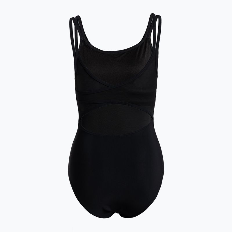 Einteiliger Damen-Badeanzug arena Esther Cross Back schwarz 003400/500 2