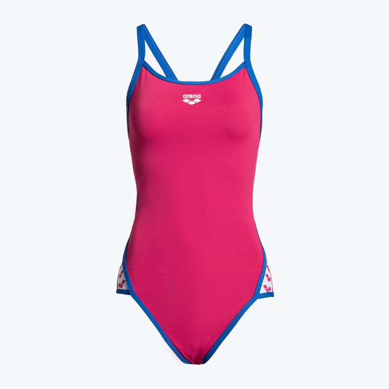 Einteiliger Badeanzug Damen arena Team Stripe Super Fly Back One Piece rosa 1195/97