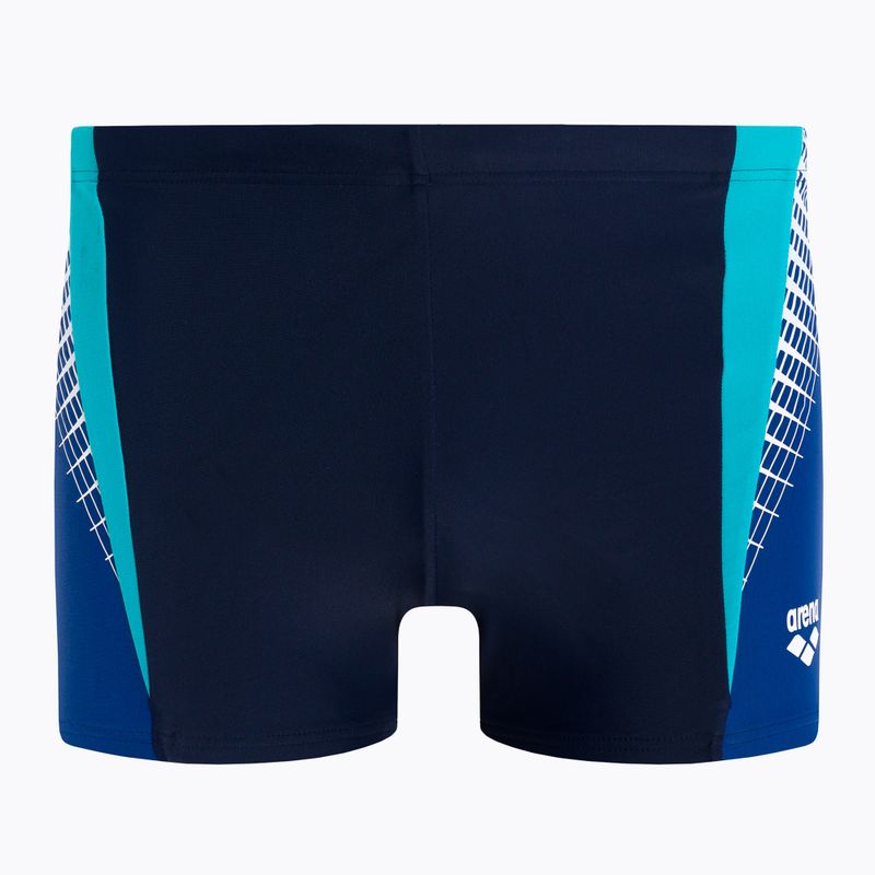 Badehose boxer Herren arena Threefold Short dunkelblau 4193/781