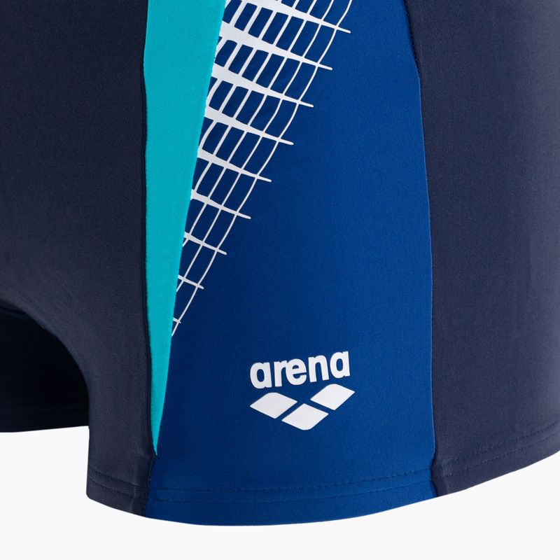 Badehose boxer Herren arena Threefold Short dunkelblau 4193/781 3