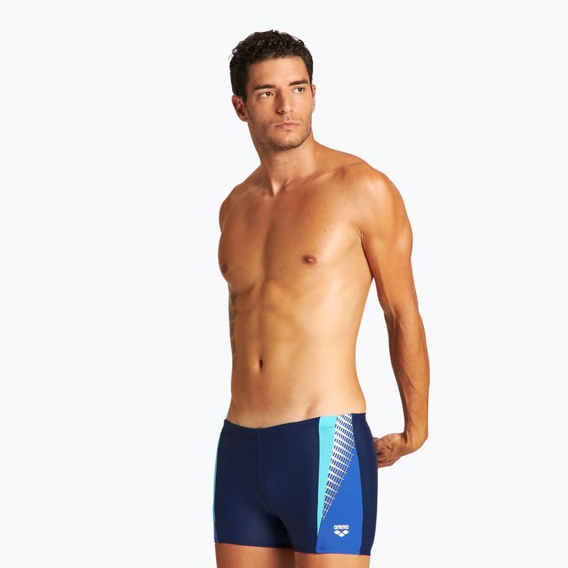 Badehose boxer Herren arena Threefold Short dunkelblau 4193/781 6