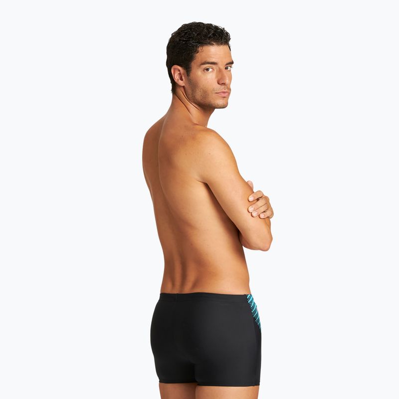 Badehose boxer Herren arena Threefold Short schwarz 4193/548 7