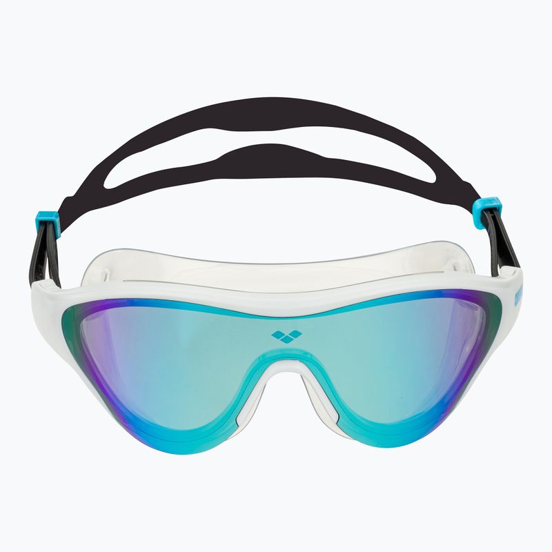 Schwimmmaske Taucherbrille arena The One Mask Mirror blue/white/black 2