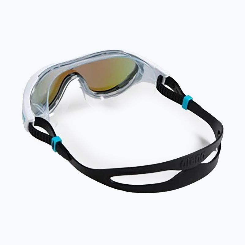 Schwimmmaske Taucherbrille arena The One Mask Mirror blue/white/black 10