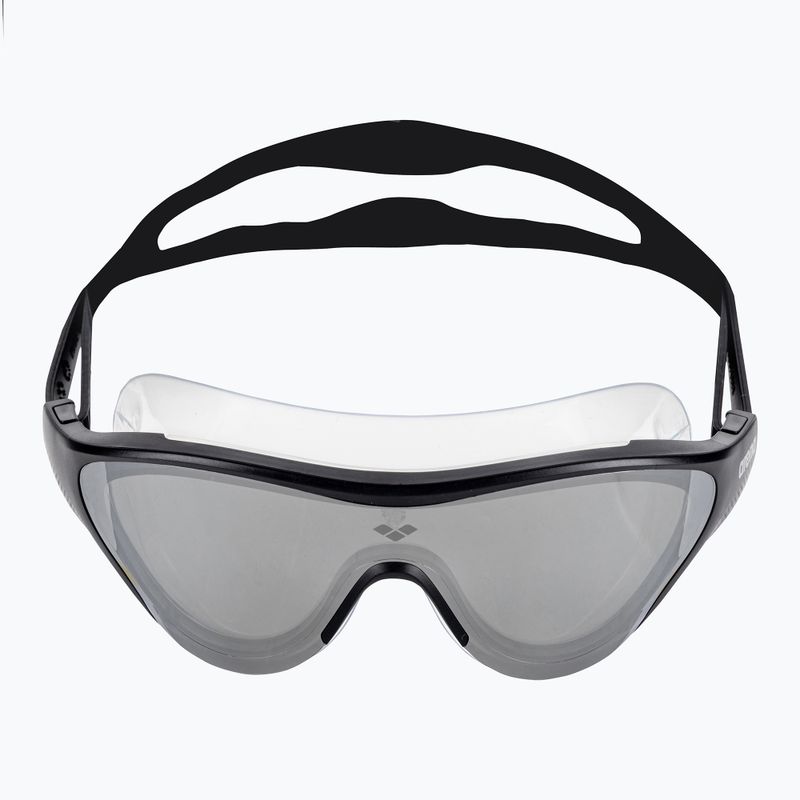 Schwimmmaske Taucherbrille arena The One Mask Mirror silver/black/black 2