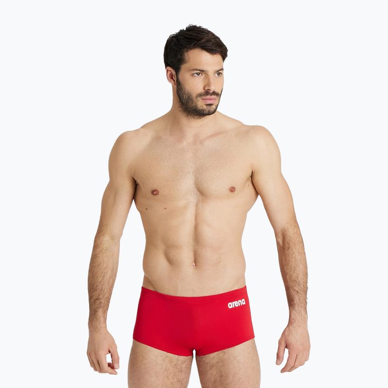 Men's arena Team Swim Low Waist Short Solid rot 004775/450 Schwimm-Boxershorts 4