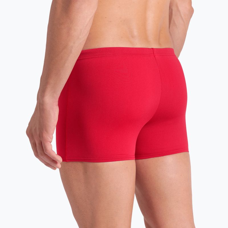 Herren-Badeboxershorts arena Team Swim Short Solid red/white 8