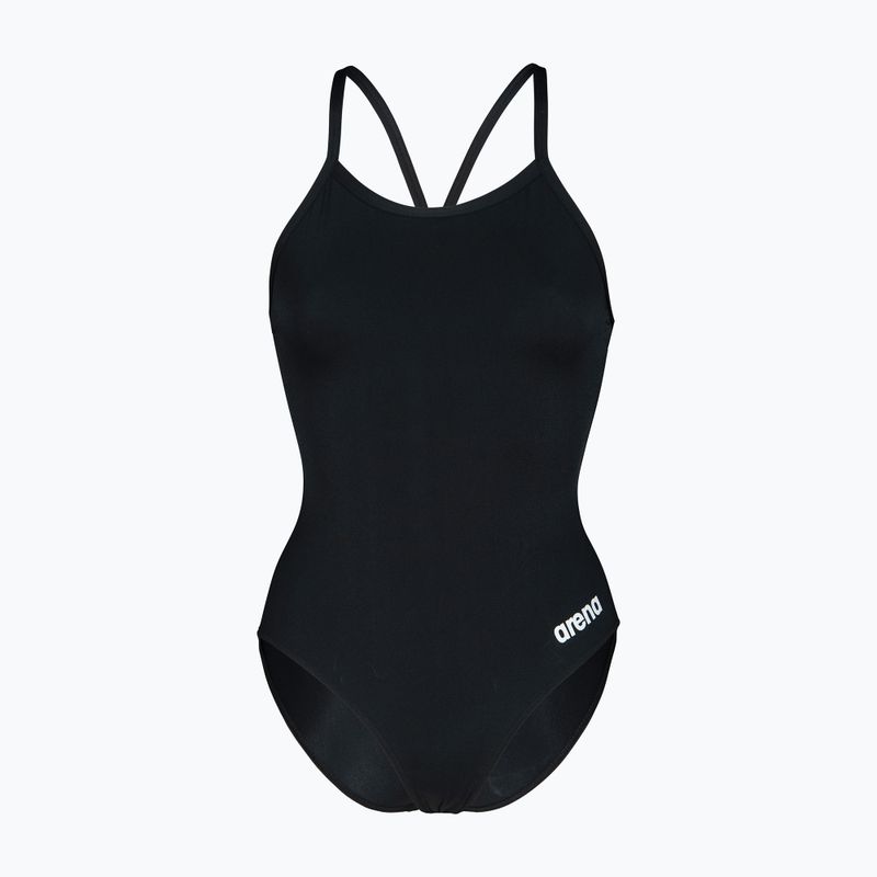 Damen-Einteiler Badeanzug Arena Team Light Drop Solid black/white