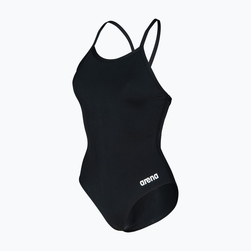 Damen-Einteiler Badeanzug Arena Team Light Drop Solid black/white 3