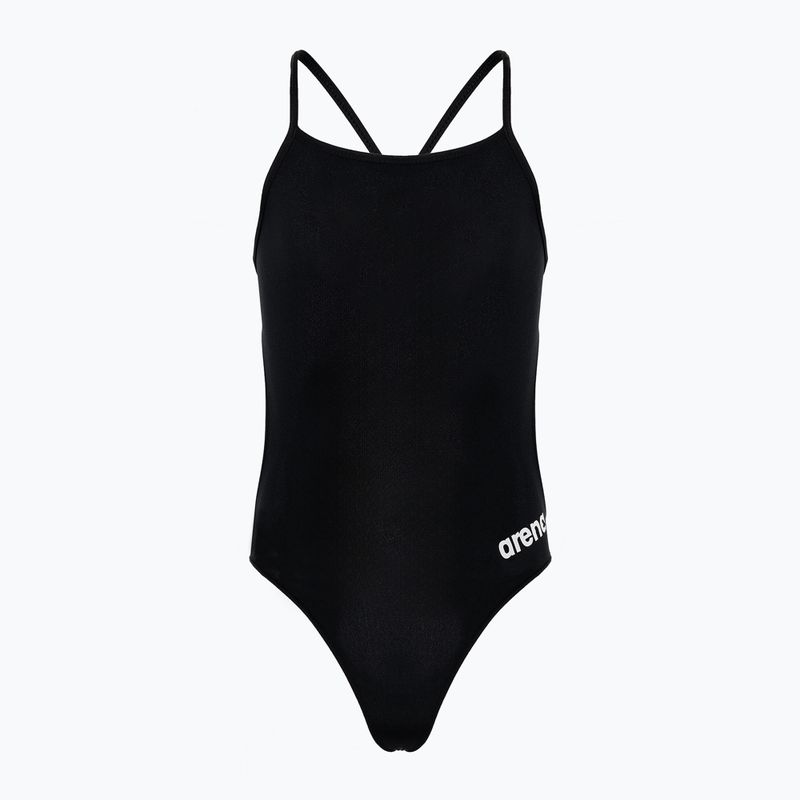 Badeanzug Kinder arena Team Challenge Solid black/white
