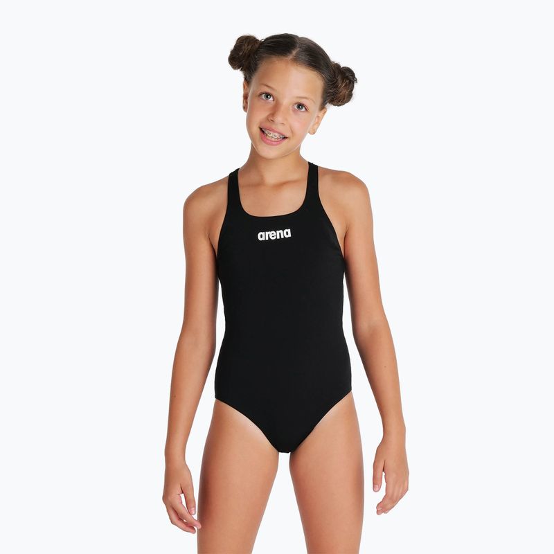 Einteiliger Kinder-Badeanzug arena Team Swim Pro Solid schwarz/weiß 5