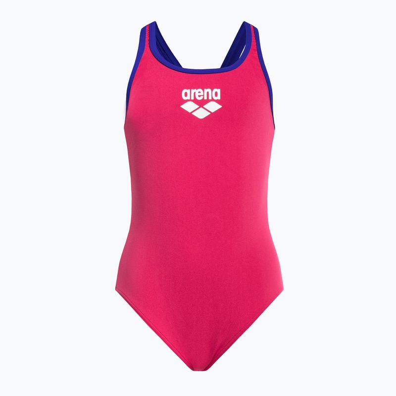 Einteiliger Badeanzug Kinder arena Biglogo Swim Pro Back One Piece rosa 1332/98