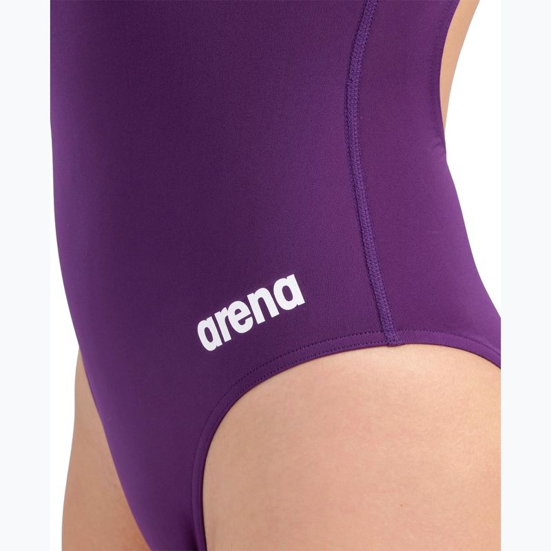 Damen-Einteiler Badeanzug Arena Team Light Drop Solid plum/white 9