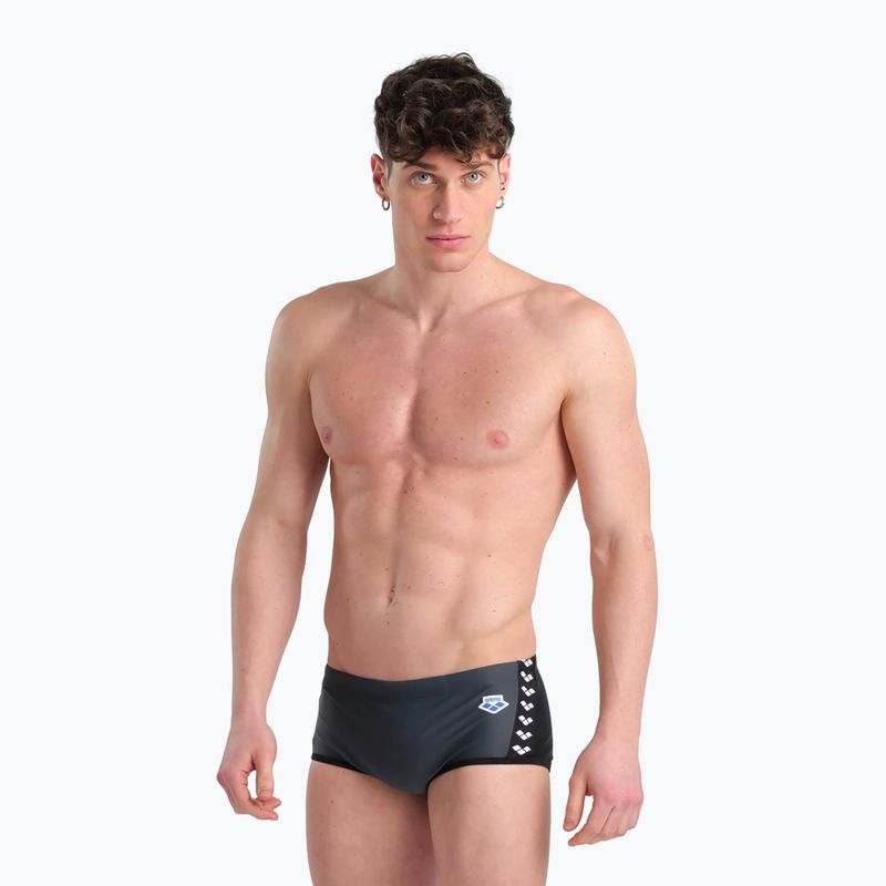 Badehose Herren arena Icons Swim Low Waist Short Panel grau 552 /55 6