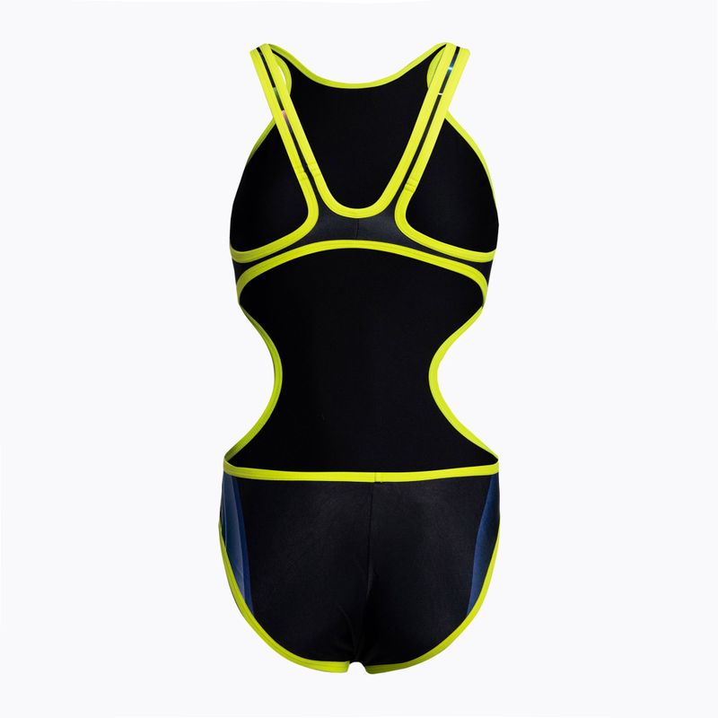Einteiliger Badeanzug Damen Arena Tech One Back Placement schwarz-bunt 5561 2