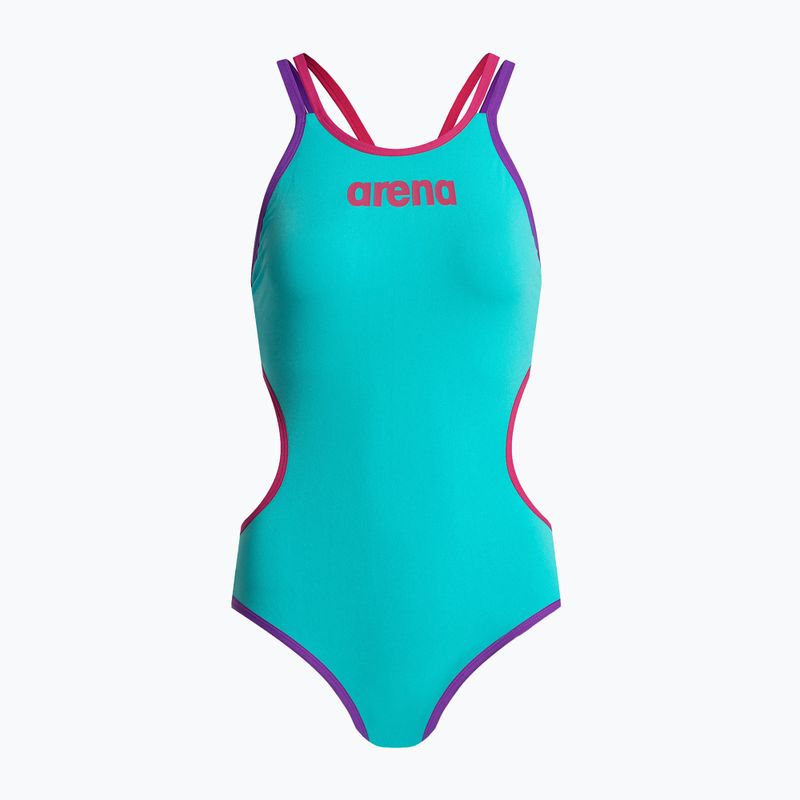 Einteiliger Badeanzug Damen arena One Double Cross Back One Piece blau 4732/889