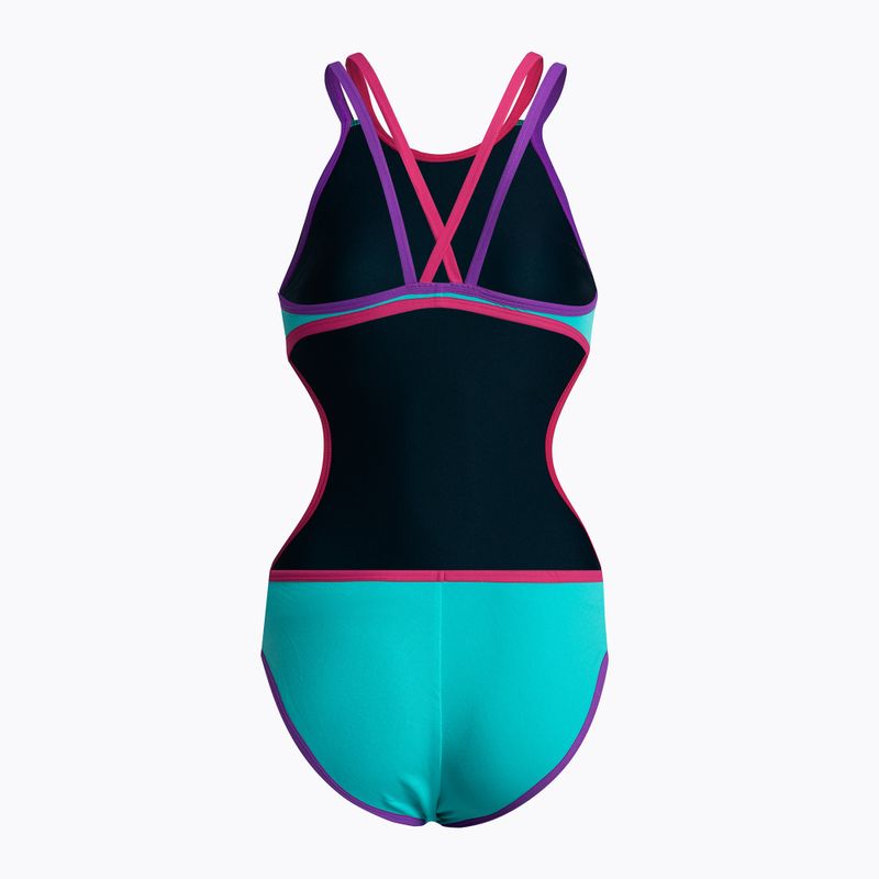 Einteiliger Badeanzug Damen arena One Double Cross Back One Piece blau 4732/889 2