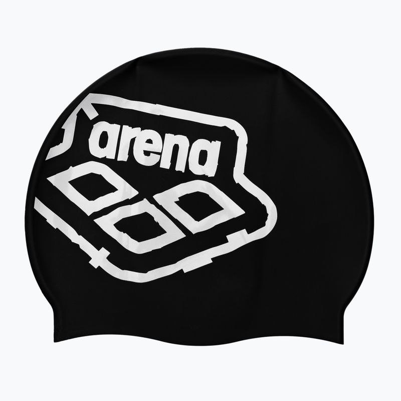 Badekappe arena Icons Team Stripe schwarz 1463