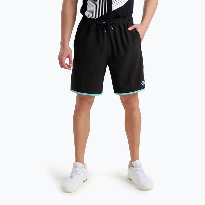 Herren Badehose arena Icons Team Stripe Bermuda Logo schwarz 5652/518 2