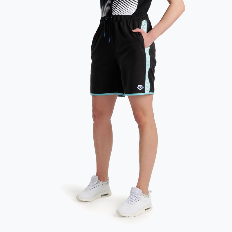 Herren Badehose arena Icons Team Stripe Bermuda Logo schwarz 5652/518 4