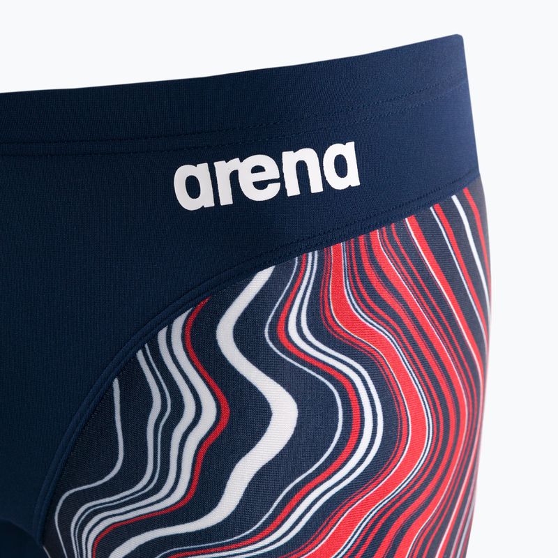 Badehose Jammer Herren arena Swim Jammer Marbled dunkelblau 5785/74 3