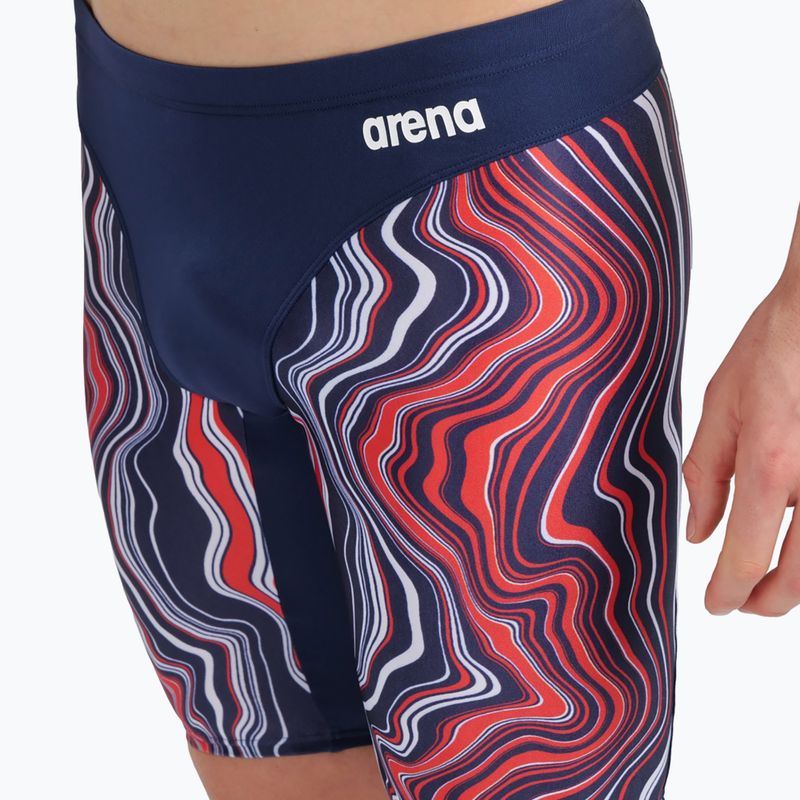 Badehose Jammer Herren arena Swim Jammer Marbled dunkelblau 5785/74 8