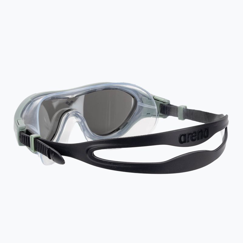 Schwimmmaske Taucherbrille arena The One Mask Mirror silver/jade/black 4