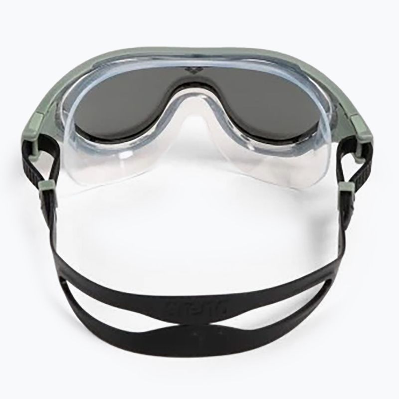 Schwimmmaske Taucherbrille arena The One Mask Mirror silver/jade/black 9