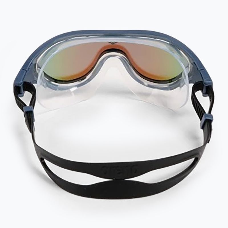 Schwimmmaske Taucherbrille arena The One Mask Mirror blue/grey blue/black 10