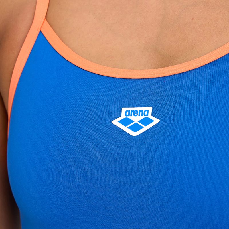 Damen arena Icons Super Fly Back Solid blau/orange einteiliger Badeanzug 005036/751 8