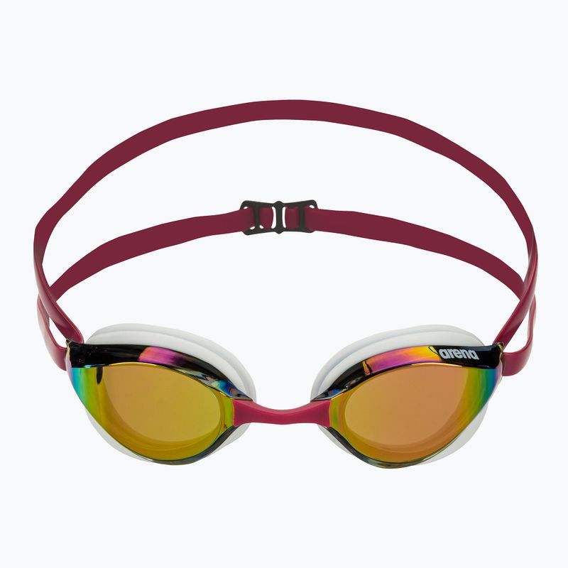 Arena Python Mirror Kupfer/Weiß/Rotwein Schwimmbrille 2