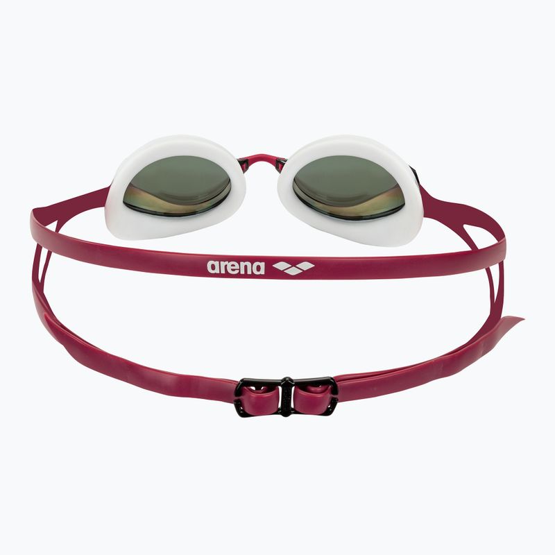 Arena Python Mirror Kupfer/Weiß/Rotwein Schwimmbrille 4